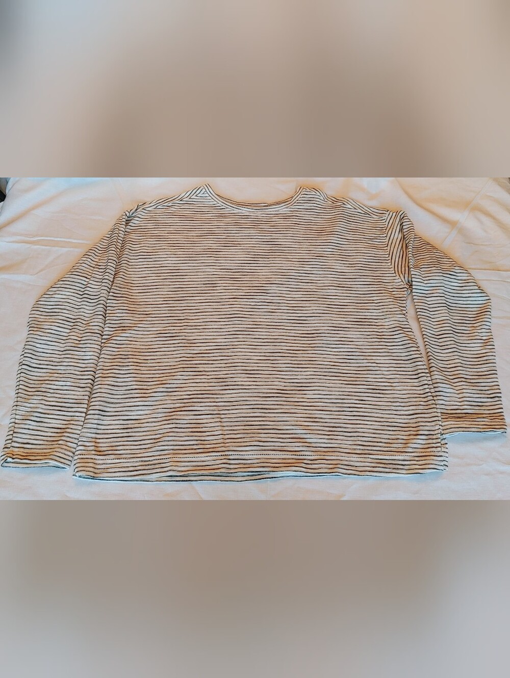 Striped Long Sleeve Knit Top Old Navy Women's  Size M NWT